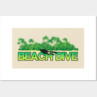 Scuba diving t-shirt designs Posters and Art